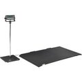 Global Equipment Digital Floor Scale With LCD Indicator   Stand, 2,000 lb x 1 lb EH-AMC-1000